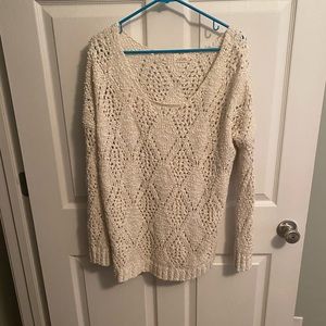 Pins and Needles Anthro sweater, off-white, size Large